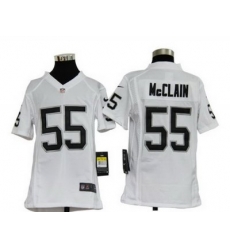 Youth Nike Oakland Raiders #55 McCLAIN White jerseys