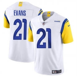 Men Los Angeles Rams 21 Zach Evans White 2024 Vapor Untouchable Stitched Football Jersey