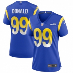 Women's Los Angeles Rams #99 Aaron Donald Blue Nike Royal Game Jersey