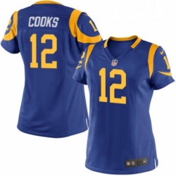 Womens Nike Los Angeles Rams 12 Brandin Cooks Game Royal Blue Alternate NFL Jersey