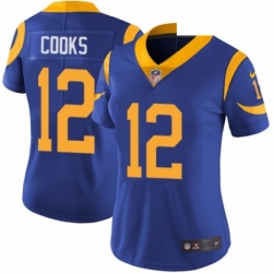 Womens Nike Los Angeles Rams 12 Brandin Cooks Royal Blue Alternate Vapor Untouchable Elite Player NFL Jersey