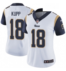 Womens Nike Los Angeles Rams 18 Cooper Kupp Elite White NFL Jersey