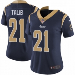 Womens Nike Los Angeles Rams 21 Aqib Talib Navy Blue Team Color Vapor Untouchable Elite Player NFL Jersey