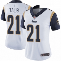 Womens Nike Los Angeles Rams 21 Aqib Talib White Vapor Untouchable Limited Player NFL Jersey