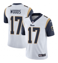 Youth Nike Rams #17 Robert Woods White Stitched NFL Vapor Untouchable Limited Jersey