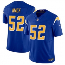 Men Los Angeles Chargers 52 Khalil Mack Royal 2025 F U S E Vapor Limited Stitched Football Jersey