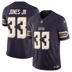 Men Minnesota Vikings  33 Aaron Jones Sr  Deep Purple 2026 F U S E  Rivalries Collection Limited Stitched Football Jersey