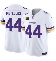 Men Minnesota Vikings 44 Josh Metellus White 2026 F U S E 4 Star C Patch Winter Warrior Limited Stitched Jersey Men Minnesota Vikings 44 Josh Metellus White 2026 F U S E 4 Star C Patch Winter Warrior Limited Stitched Jersey