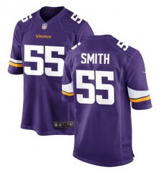 Men Minnesota Vikings 55 Za 27Darius Smith Purple Stitched jersey