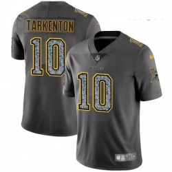 Mens Nike Minnesota Vikings 10 Fran Tarkenton Gray Static Vapor Untouchable Limited NFL Jersey