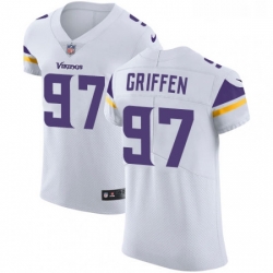 Mens Nike Minnesota Vikings 97 Everson Griffen White Vapor Untouchable Elite Player NFL Jersey