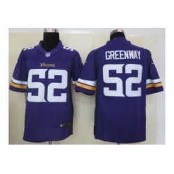 Nike Minnesota Vikings 52 Chad Greenway Purple Limited NFL Jersey