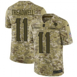 Nike Vikings #11 Laquon Treadwell Camo Mens Stitched NFL Limited 2018 Salute To Service Jersey