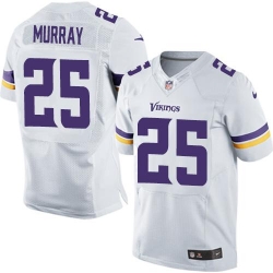 Nike Vikings #25 Latavius Murray White Men's Stitched NFL Elite Jersey