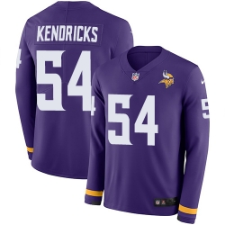 Nike Vikings #54 Eric Kendricks Purple Team Color Men Stitched NFL Limited Therma Long Sleeve Jersey