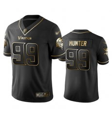 Vikings 99 Danielle Hunter Black Men Stitched Football Limited Golden Edition Jersey