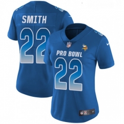 Womens Nike Minnesota Vikings 22 Harrison Smith Limited Royal Blue 2018 Pro Bowl NFL Jersey