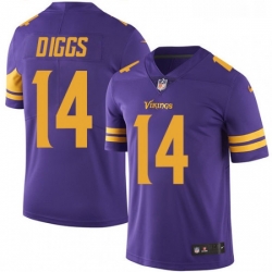 Youth Nike Minnesota Vikings 14 Stefon Diggs Elite Purple Rush Vapor Untouchable NFL Jersey