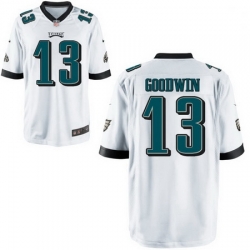 Men Nike Eagles 13 Marquise Goodwin White Vapor Limited Stitched NFL Jersey