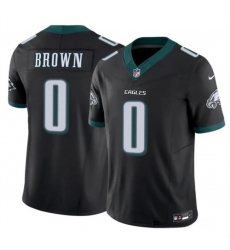 Men Philadelphia Eagles 0 Hollywood Brown Black 2026 F U S E Vapor Untouchable Limited Stitched Football Jersey Men Philadelphia Eagles 0 Hollywood Brown Black 2026 F U S E Vapor Untouchable Limited Stitched Football Jersey