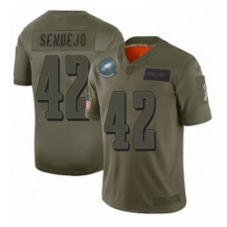 Men Philadelphia Eagles 42 Andrew Sendejo Limited Camo 2019 Salute to Service Football Jersey