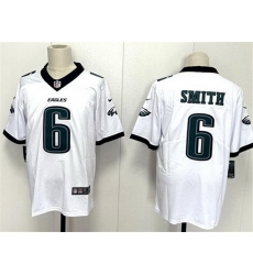 Men Philadelphia Eagles 6 DeVonta Smith White 2024 New Vapor Untouchable Limited Stitched Football Jersey