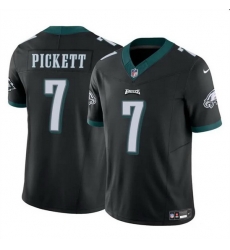 Men Philadelphia Eagles 7 Kenny Pickett Black 2023 F U S E Vapor Untouchable Limited Stitched Football Jersey