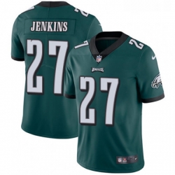 Mens Nike Philadelphia Eagles 27 Malcolm Jenkins Midnight Green Team Color Vapor Untouchable Limited Player NFL Jersey