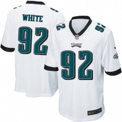 Mens Nike Philadelphia Eagles 92 Reggie White Game White NFL Jersey