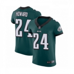 Mens Philadelphia Eagles 24 Jordan Howard Midnight Green Team Color Vapor Untouchable Elite Player Football Jersey