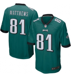 Mens Philadelphia Eagles Jordan Matthews Nike Green Team Game Jersey