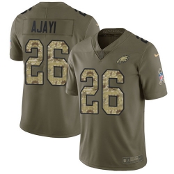 Nike Eagles #26 Jay Ajayi Olive Camo Mens Stitched NFL Limited 2017 Salute To Service Jersey