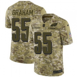 Nike Eagles #55 Brandon Graham Camo Mens Stitched NFL Limited 2018 Salute To Service Jersey