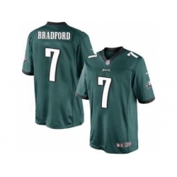 Nike Philadelphia Eagles 7 Sam Bradford Midnight Green Limited NFL Jersey