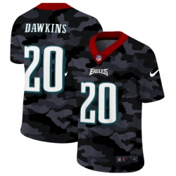 Philadelphia Eagles 20 Brian Dawkins Men Nike 2020 Black CAMO Vapor Untouchable Limited Stitched NFL Jersey