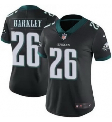 Women Philadelphia Eagles Saquon Barkley #26 Black F U S E Limited Stitched Football Jersey