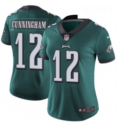 Womens Nike Philadelphia Eagles 12 Randall Cunningham Midnight Green Team Color Vapor Untouchable Limited Player NFL Jersey