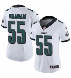 Women's Nike Philadelphia Eagles #55 Brandon Graham White Vapor Untouchable Limited Player NFL Jersey