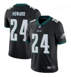 Eagles #24 Jordan Howard Black Alternate Youth Stitched Football Vapor Untouchable Limited Jersey