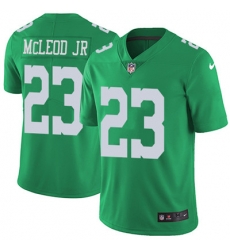 Nike Eagles #23 Rodney McLeod Jr Green Youth Stitched NFL Limited Rush Jersey