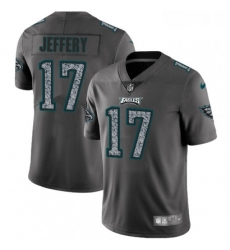 Youth Nike Philadelphia Eagles 17 Alshon Jeffery Gray Static Vapor Untouchable Limited NFL Jersey