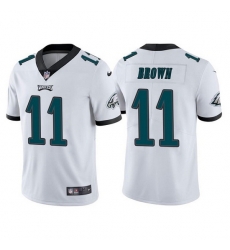 Youth Philadelphia Eagles 11 A  J  Brown White Vapor Untouchable Limited Stitched Football Jersey