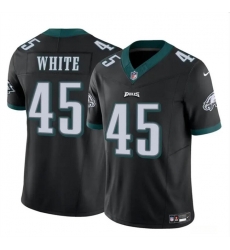 Youth Philadelphia Eagles 45 Devin White Black 2023 F U S E Vapor Untouchable Limited Stitched Football Jersey