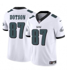 Youth Philadelphia Eagles 87 Jahan Dotson White F U S E Vapor Untouchable Limited Stitched Football Jersey