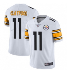 Men Nike Steelers 11 Chase Claypool White Vapor Limited Stitched NFL Jersey