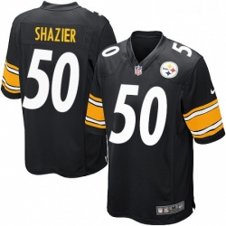 Mens Nike Pittsburgh Steelers 50 Ryan Shazier Game Black Team Color NFL Jersey