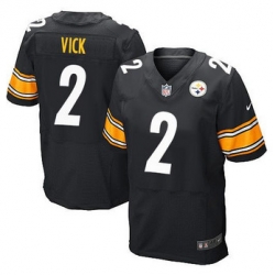 New Pittsburgh Steelers #2 Michael Vick Black Team Color NFL Elite Jersey