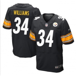 New Pittsburgh Steelers #34 DeAngelo Williams Black Team Color Mens Stitched NFL Elite Jersey