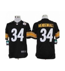 Nike Pittsburgh Steelers 34 Rashard Mendenhall Black Limited NFL Jersey