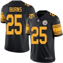 Nike Steelers #25 Artie Burns Black Mens Stitched NFL Limited Rush Jersey